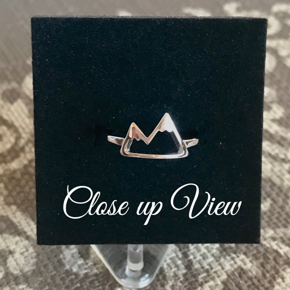 Sterling Silver Mountain Top Ring